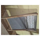 Old wood and metal Washboard