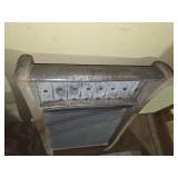 Old wood and metal Washboard