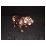Intricate Vintage Bronze Bulldog.