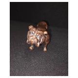 Intricate Vintage Bronze Bulldog.