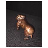 Intricate Vintage Bronze Bulldog.