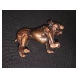 Intricate Vintage Bronze Bulldog.