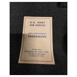 WW2 TOTCO U.S. Army Air Forces Type-A Chronometric Tachometer