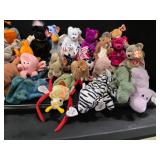 Assortment of 50 Beanie Babies