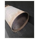 Vintage 10-Gallon Steel Milk Can with Lid  Stands