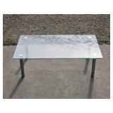Glass-Top Coffee Table