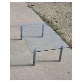 Glass-Top Coffee Table