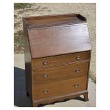 Vintage Cedar Secretary Desk