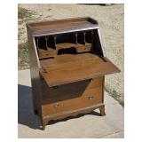 Vintage Cedar Secretary Desk