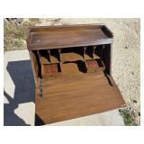 Vintage Cedar Secretary Desk