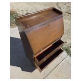 Vintage Cedar Secretary Desk