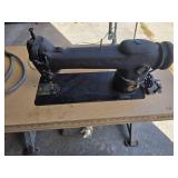 Singer Sewing Machine and Table