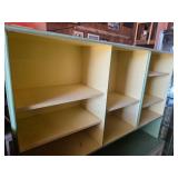 Vintage Two-Tone Kitchen Cabinet with a Hutch