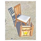 2 Vintage Leg-o-matic Folding Chairs