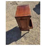 Antique Mahogany 3-Teired Shelf with Brass Hardware