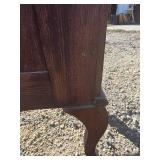 Antique Mahogany 3-Teired Shelf with Brass Hardware