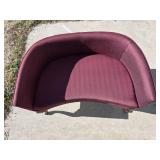Miniature Maroon Sofa/Loveseat
