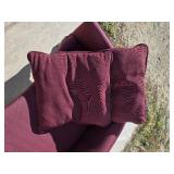 Miniature Maroon Sofa/Loveseat