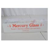 Mercury Glass Totem Santa Head Christmas Ornament with Box