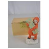 Jenny Nystrom Handpainted Porcelain Figurine Child with Gift Box