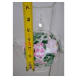 Assortment of Hand-Painted Glass Holiday Ornaments