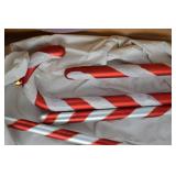 Assorted Christmas Candy Cane Ornaments, Large & Small, Red & White, 12 Pieces