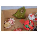 Large Assorted Christmas Ornament Lot: Santa, Cowboy, Snowman & More