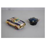 Hand blown vintage police ornaments