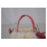 Santa Claus Head Christmas Container with Handle, 6 Inch