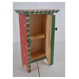 12-Inch Hand-Painted Christmas Santa Cabinet Holiday Decor