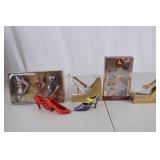 Assorted Shoe-Themed Decorative Ornaments Lot