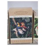 Hallmark Folk Art Americana Christmas Ornament Lot - 4 Boxed