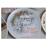 Vintage Christmas Collector Plate Lot with Avon Christmas Memories Series