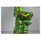 Christopher Radko Alligator Christmas Ornament Glass Collectible