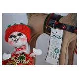 Annalee Holiday Mice, Snowmen, and Reindeer Figure Lot