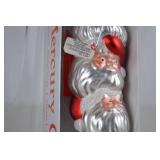 Department 56 Mercury Glass Santa Ornament