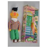 1976 Sesame Street Bert Rag Doll by Knickerbocker with Original Box