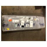 SAFAVIEH Adirondack Silver/Multi 9 ft. x 12 ft. Solid Area Rug Customer Returns See Pictures