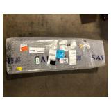 SAFAVIEH Adirondack Silver/Multi 9 ft. x 12 ft. Solid Area Rug Customer Returns See Pictures