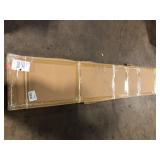 comforthomi 0.9 in. x 1.71 ft. x 8.86 ft. Walnut Acoustic/Sound Absorb 3D Oak Overlapping Wood Slat Decorative Wall Paneling 2-Pack   Customer Returns See Pictures