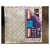Lot of HDX 25 in. x 25 in. x 1 in. Superior Pleated Air Filter FPR 9, MERV 12     Customer Returns See Pictures