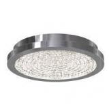 Artika Glam 13.5 in. 1-Light Modern Chrome Integrated LED Flush Mount Ceiling Light Fixture for Kitchen or Bedroom   Customer Returns See Pictures