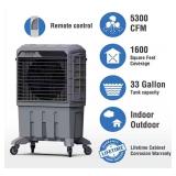 BONAIRE DURANGO Lot of 2- 5300 CFM 3-Speed Portable Evaporative Coolers for 1600 sq. ft.