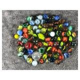 Lot of Collectible Marbles with 3 Shooter Marbles