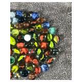Lot of Collectible Marbles with 3 Shooter Marbles