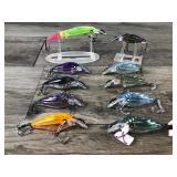 Lot of 10 Collectible Rebel Blackstar Fishing Lures
