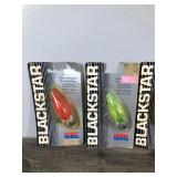 Lot of 4 Collectible Rebel Blackstar Fishing Lures in Original Packages