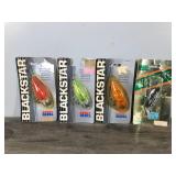 Lot of 4 Collectible Rebel Blackstar Fishing Lures in Original Packages