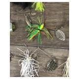 Lot of 15 Bass Spinner Bait Fishing Lures - see description below for more info