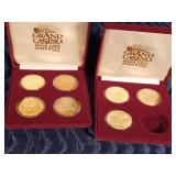 1994-1995 Wildlife Grand Casino coin set and The Four winds of Minnesota Lady Luck Grand Casino coin set